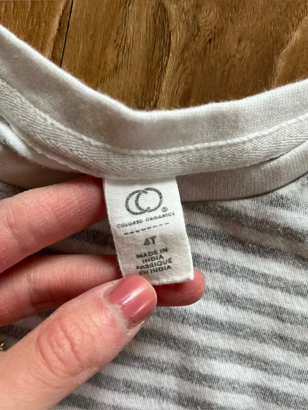 Colored Organics striped long sleeve shirt